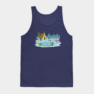 Save Teddy From The Gator! Tank Top